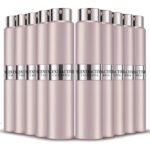 Scentractive 8ml Empty Refillable Mini Vial Travel Size Perfume Spray Atomizer Bottle - Rose Gold 10 pcs